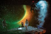 Märchenhafte Weltraumlandschaft: Nikolai Rimski-Korsakows «Der unsterbliche Kaschtschei» am Theater St. Gallen. (Bild: Iko Freese)