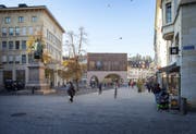 Orientalisch anmutender Kubus: Der Entwurf "Neue Mitte" auf dem vierten Platz. (Bild: PD)