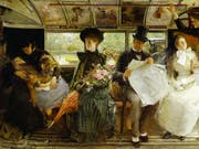 Das Gemälde «The Bayswater Omnibus» (1895) von George William Joy ist Teil der Ausstellung «Englische Malerei» in der Fondation de l'Hermitage in Lausanne. Sie dauert vom 1. Februar bis 2. Juni 2019. (Bild: George William Joy / Museum of London)