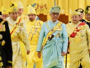 Malaysias neuer König Tengku Abdullah nach der Zeremonie zu seiner Amtseinführung. (Bild: KEYSTONE/MALAYSIA DEPARTMENT OF INFO/SHAIFUL NIZAL ISMAIL/HANDOU)