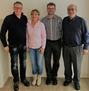 Leiten die Geschicke der FDP Ursern (von links): Max Simmen, Elisabeth Rüegg, Georg Simmen und Armand Simmen. (Bild: PD)
