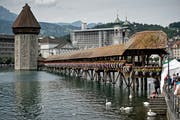 Die Kappellbrücke in Luzern. (Bild: Pius Amrein)
