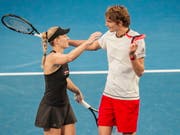 Angelique Kerber und Alexander Zverev fordern in Perth erneut Roger Federer und Belinda Bencic im Final heraus (Bild: KEYSTONE/EPA AAP/TONY MCDONOUGH)