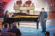 Exzellenter Liederabend in Rotmonten: Pianistin Claire Pasquier und Tenor Steve Davislim. (Bild: Urs Bucher)