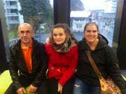 Rogerio, Corina und Julia Borges freuen sich auf den Neustart in Kriens. Bild: Sandra Monika Ziegler (7. Januar 2018)