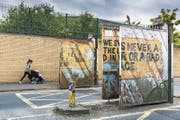 Historischer Check-Point zwischen katholischem und protestantischem Stadtteil in Belfast. (Bild: Matthias Graben/Imago)