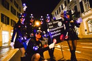 Bechtelisnacht 2018 in der Innenstadt von Frauenfeld.