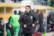Der 33-jährige Daniel Lopar ist in St.Gallen nur noch der Ersatzgoalie. (Bild: Benjamin Manser)