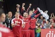 Das Spiel der Schweizer Handballnationalmannschaft in der Kreuzbleiche war für die Organisatoren ein voller Erfolg. Die Stadt erhält hingegen schlechte Noten: Sie stellte die Rechnungen erst elf Monate später aus. (Bild: Michel Canonica)