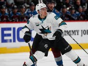 Timo Meier befindet sich mit den San Jose Sharks im Hoch (Bild: KEYSTONE/AP/DAVID ZALUBOWSKI)