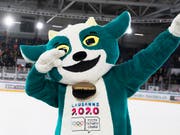 Maskottchen «Yodli» wird die olympischen Jugendspiele begleiten (Bild: KEYSTONE/JEAN-CHRISTOPHE BOTT)