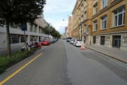 Hier an der Davidstrasse kam es zum Unfall. (Bild: Stadtpolizei St.Gallen)