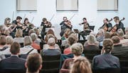 Die beiden Ensembles zauberten am Montagabend mit ihren Interpretationen manch ein Lächeln auf die Gesichter der Zuhörer im Marianischen Saal.Bild: Pius Amrein (Luzern)