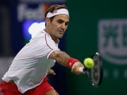 Roger Federer kämpfte sich gegen David Goffin durch (Bild: KEYSTONE/AP/ANDY WONG)