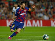 Lionel Messi feierte in Barcelona sein Zirkus-Debüt (Bild: KEYSTONE/AP/JOAN MONFORT)
