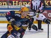 Gregory Hofmann kam beim 5:1 gegen Ambri bereits zu seinen Saisontoren Nummern 8 und 9 (Bild: KEYSTONE/URS FLUEELER)