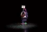 Wo ist hinten, wo vorne? Szene mit Beatrice Fleischlin aus der Performance «This is me*» im Südpol. Bild: Manuela Jans-Koch (10. Oktober 2019)