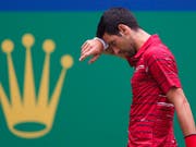 Novak Djokovic verliert in Schanghai gegen die Griechen Stefanos Tsitsipas (Bild: KEYSTONE/AP/ANDY WONG)