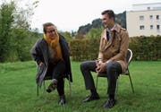 Anna Miotto (Juso) und Noah Menzi (Jungfreisinnige) kandidieren für den Nationalrat. (Bild: Martin Knoepfel)