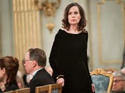 Sara Danius war die erste Frau, die den Träger des Literaturnobelpreises verkündete. (Bild: KEYSTONE/EPA TT NEWS AGENCY/JONAS EKSTROEMER)