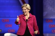 Elizabeth Warren (70) hat gegenüber ihrer Konkurrenz Boden gut gemacht. (Bild: Marcio Jose Sanchez/AP (Los Angeles, 10. Oktober 2019))
