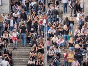 Die Menschenmassen an der Olma sind nichts für Klaustrophobiker. (Bild: Hanspeter Schiess)