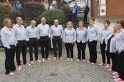 Auch die «Pazolajützer»aus Andermatt sorgten für musikalische Unterhaltung. Bild: Paul Gwerder (Bürglen, 13. Oktober 2019)
