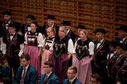 Der Jodlerklub Schüpfheim. (Bild: Corinne Glanzmann, Luzern, 12. Oktober 2019)