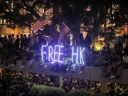 Die Erwartungen an den US-Kongress sind hoch bei den Demonstrierenden in Hongkong. (Bild: KEYSTONE/EPA/VIVEK PRAKASH)