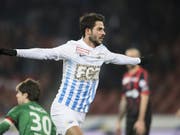 Hier jubelte Oliver Buff noch im Tenü des FC Zürich (Bild: Keystone/ENNIO LEANZA)
