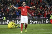 Ebnete mit seinem Treffer zum 1:0 den Weg für die plötzlich gute Ausgangslage der Schweizer Nati in der EM-Qualifikation: Haris Seferovic. (Bild: Keystone)