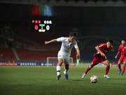 Nordkorea gegen Südkorea: Ein 0:0 ohne Zuschauer. (Bild: KEYSTONE/AP The Korea Football Association)