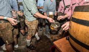 Am diesjährigen Oktoberfest Frauenfeld: Mass um Mass um Mass. (Bild: Andrea Stalder)