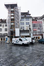 Das Hotel Schlüssel am Franziskanerplatz. (Bild: Jakob Ineichen, Luzern, 15. Oktober 2019).