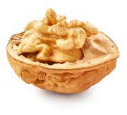 Eine geöffnete Walnuss. (Bild: Fotolia)