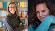 Gäste in der live ausgestrahlten SRF1-Talk-Sendung «Persönlich» vom Sonntag in der Lokremise St.Gallen sind Irène Mürner (links) und Caroline Chevin. (Bilder: Radio SRF)