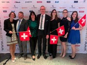 Adelheid Gsell mit der Schweizer Delegation in Berlin. (Bild: PD)