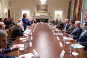 Nannte die Vorsitzende des US-Repräsentantenhauses, Nancy Pelosi, eine «drittklassige Politikerin»: US-Präsident Donald Trump. (Bild: Twitter)