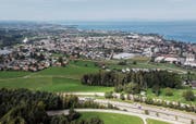 Westlich des Rastplatzes führt der A1-Zubringer via Tunnel und Hohrain in Richtung Sulzstrasse. Bild: Michel Canonica (September 2019)