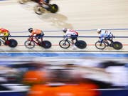 Claudio Imhof im Omnium in der Disziplin Scratch im Einsatz (Bild: KEYSTONE/EPA ANP/VINCENT JANNINK)