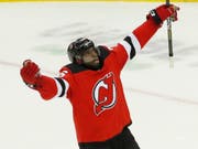 P.K. Subban, der neu verpflichtete Starverteidiger der New Jersey Devils, kann endlich jubeln (Bild: KEYSTONE/AP/KATHY WILLENS)