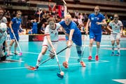 In den vergangenen Jahren fanden in St.Gallen verschiedene internationale Unihockey-Turniere statt. Darunter war 2018 die U19-Weltmeisterschaft der Frauen. Im Bild eine Szene des Spiels Schweiz gegen Slowakei. (Bild: Benjamin Manser - 2. Mai 2018)