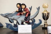 Auch diese Porzellanpuppe ist derzeit in Lichtensteig ausgestellt. (Bild: Sascha Erni)