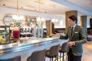 Reto Candrian, Betreiber des Hotels Walhalla in St.Gallen, bei der Neueröffnung Ende September. (Bild: Urs Bucher)