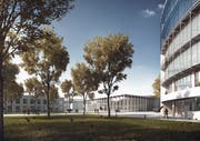 Das Verpflegungszentrum in einer Visualisierung. (Bild: PD)