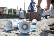 Auf dem Landsgemeindeplatz in der Stadt Zug (im Bild) findet keine Mahnwache statt(Bild: Maria Schmid, 30. August 2017)