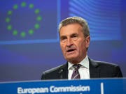 «Dies ist der bestmögliche Deal»: EU-Haushaltskommissar Günther Oettinger zum vorliegenden Brexit-Vertrag. (Bild: KEYSTONE/AP/VIRGINIA MAYO)