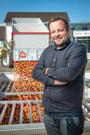 Gut 300 Bauern liefern ihr Obst direkt bei der Mosterei Möhl ab. (Bild: Urs Bucher)
