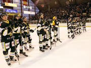 Kein Team in der Swiss League ist mehr ungeschlagen: Ajoie kassierte im 7. Spiel der Saison die erste Niederlage (Bild: KEYSTONE/ROGER MEIER/ BIST)