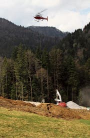 Die Gemeindekosten zur Sicherung und Wiederherstellung des Gebiets Rumpf nach dem Hangrutsch im März 2017 belaufen sich auf 99227 Franken. (Bild: Martin Knoepfel)